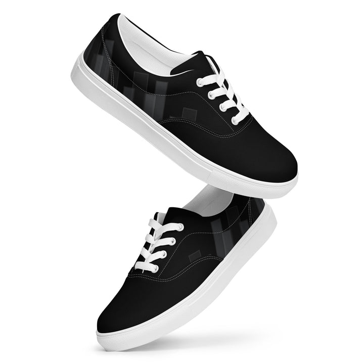 Vizzi - Women's Lace-Up Canvas Shoes - 02 Black-5