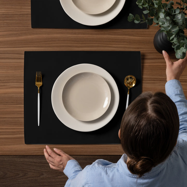Grano Placemat Set - Black-3
