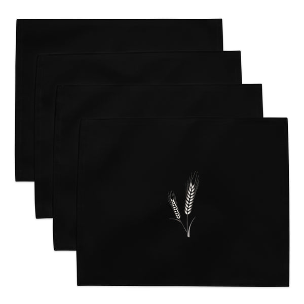 Grano Placemat Set - Black-0