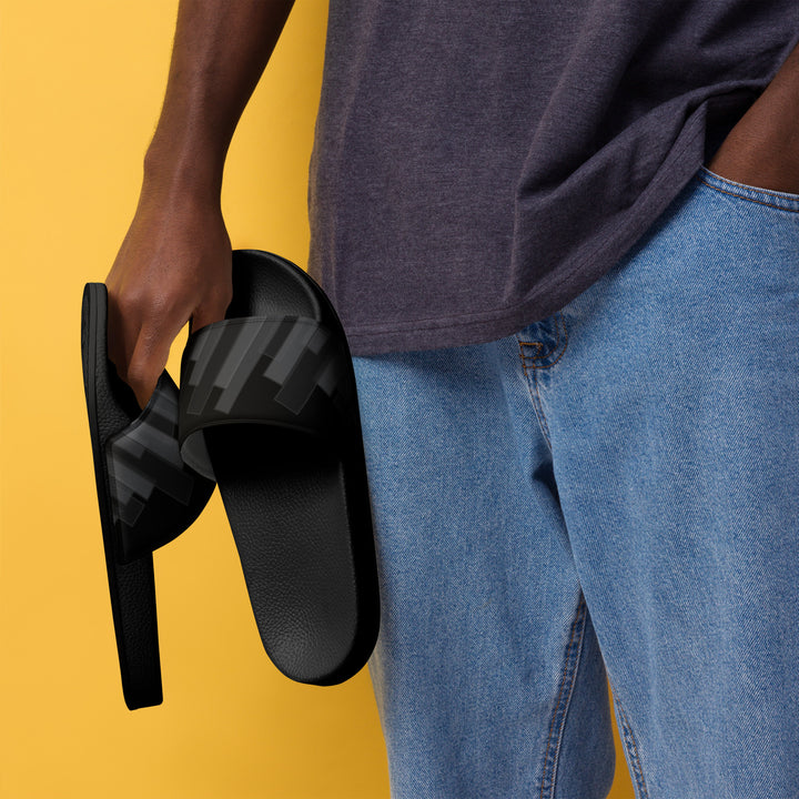 Vizzi - Men's Slides - 02 Black A-4