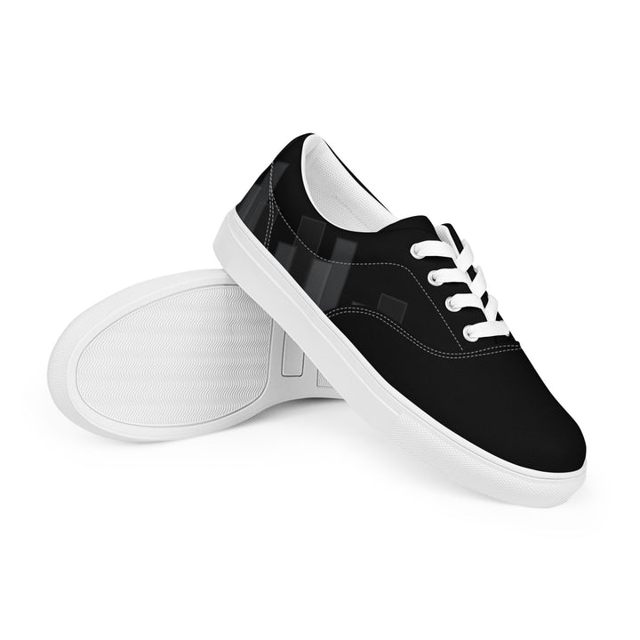 Vizzi - Men's Lace-Up Canvas Shoes - 02 Black-7