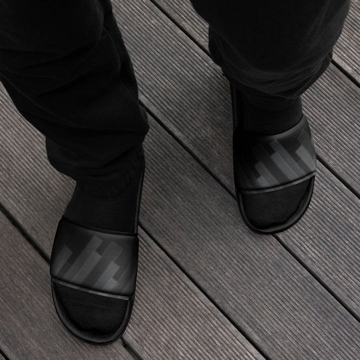 Vizzi - Men's Slides - 02 Black A-8