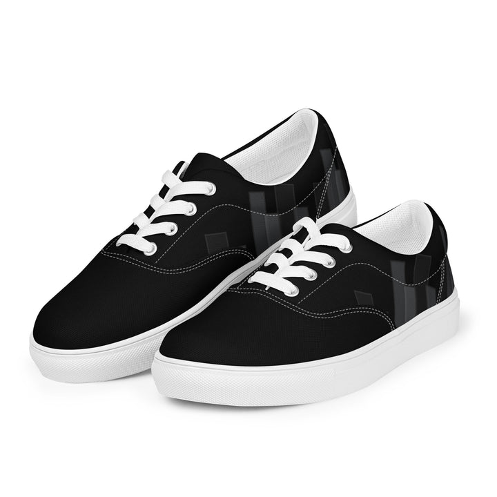 Vizzi - Women's Lace-Up Canvas Shoes - 02 Black-7