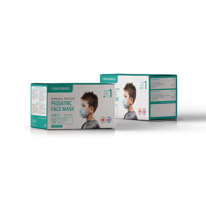 ASTM  PEDIATRIC PROCEDURE MASK LEVEL 1  (BLUE)-3