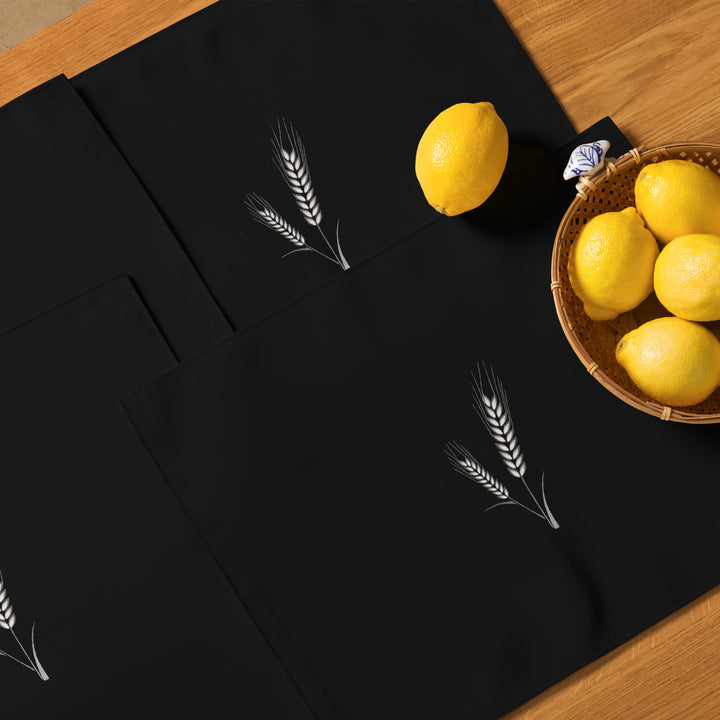 Grano Placemat Set - Black-1