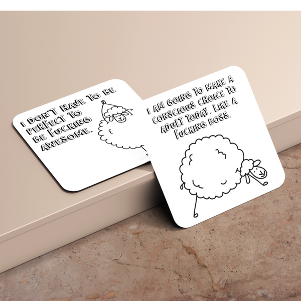 Funny Sheep Mini Sweary Affirmation Cards-0