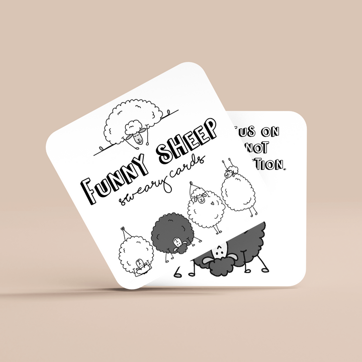 Funny Sheep Mini Sweary Affirmation Cards-1
