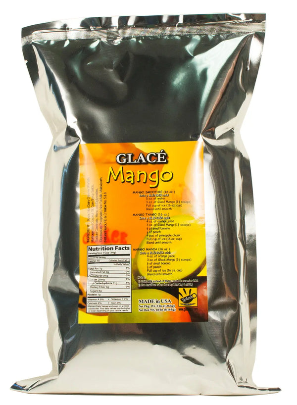 Mango 4 in 1 Mix for Bubble Tea, Smoothies, Lattes and Frappes, 3 lbs. Bag (Case 6 x 3 lbs. Bags) - Made in the USA-0