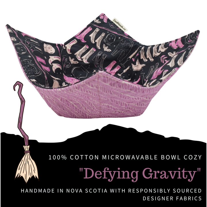 100% Cotton Microwavable Bowl Cozy - Defying Gravity-0