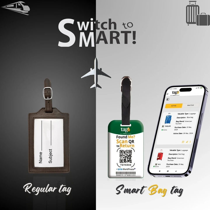Smart Bag Security Tag -  Hungary Flag [Pack 2]-1