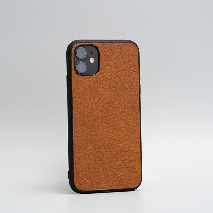 Leather case for iPhone 11 Series - Blank (Tan)-2