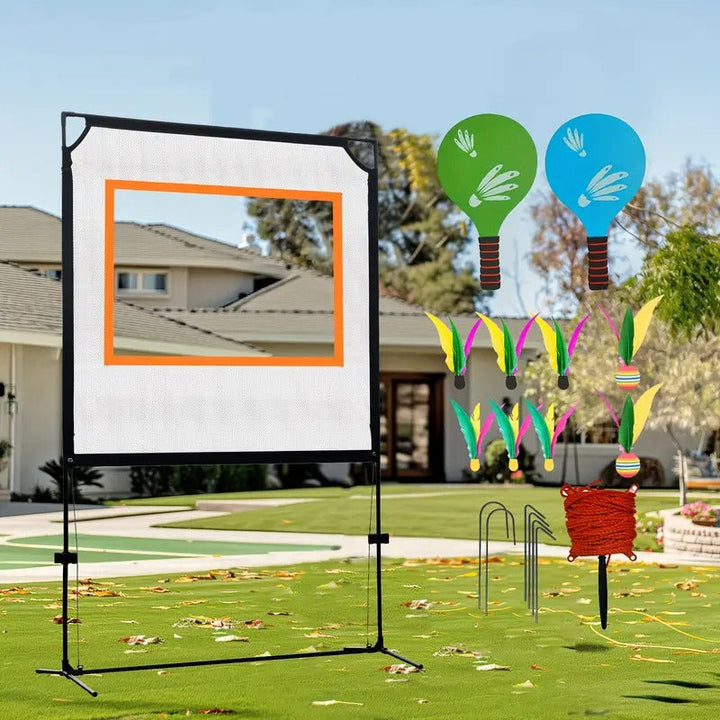 Paddle Game with Net for Indoor & Outdoor Play-3