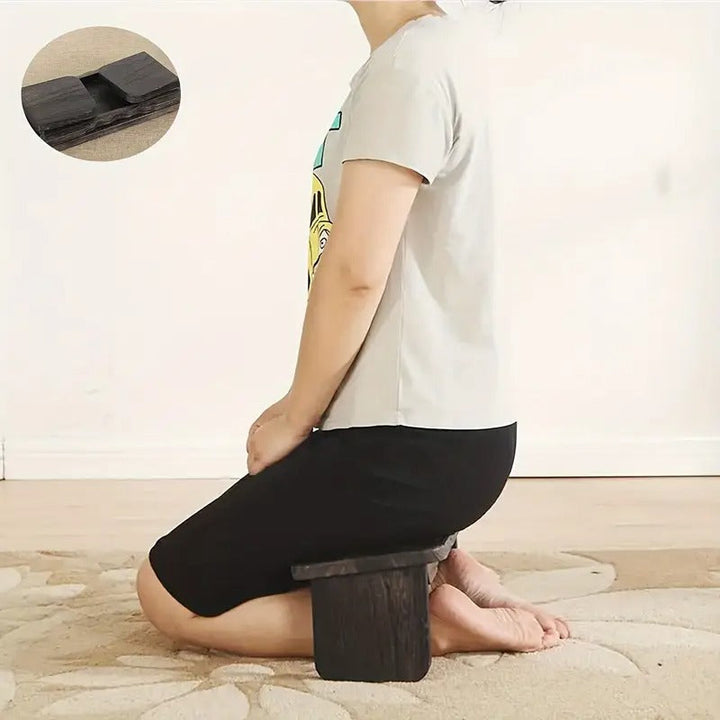 Wooden Folding Meditation Bench-3