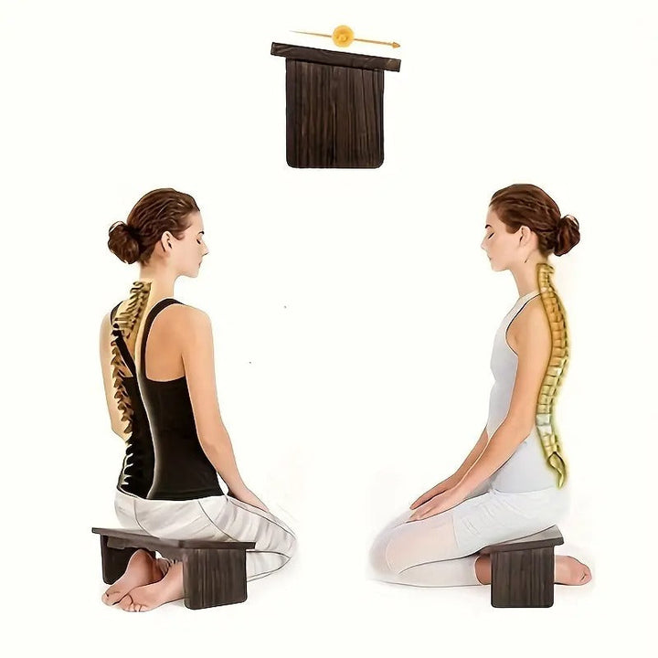 Wooden Folding Meditation Bench-4