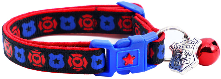 Fire and Police Badges Cat Collar Pugs2Persians