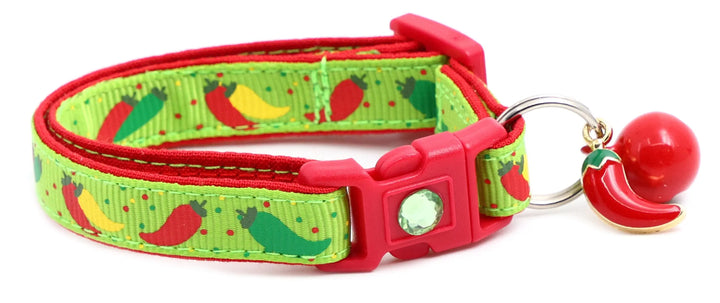 Spicy Peppers Breakaway Cat Collar Pugs2Persians