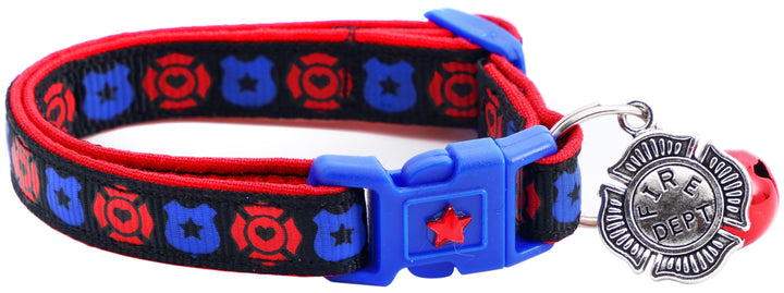 Fire and Police Badges Cat Collar Pugs2Persians