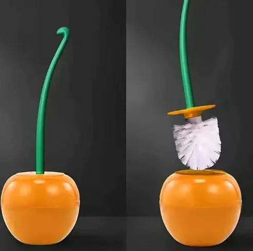 Cherry Toilet Brush Set - Plastic Cleaning Tool (One Set) My Store