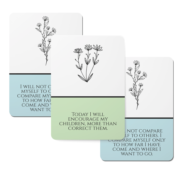 Motherhood Plants Affirmation Cards - Set of 30-0