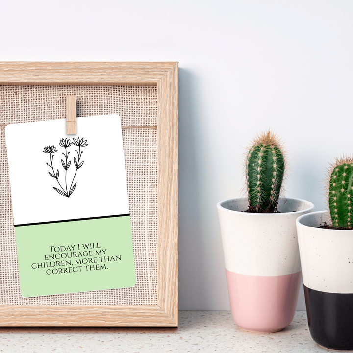 Motherhood Plants Affirmation Cards - Set of 30-1