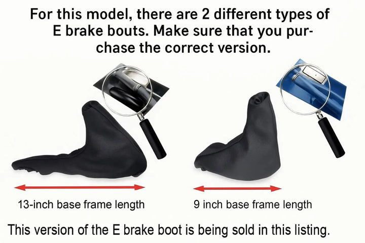Beige Leather 13 Inch E-Brake & Shift Boot Cover For BMW Z3 1995-2002 M3 Coupe 46 2001-2006-2