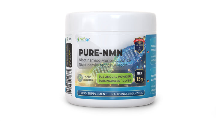 Nutriop Longevity® PURE-NMN Nicotinamide Mononucleotide Extreme Potency sublingual powder -15 grams-0