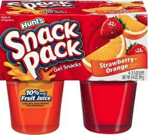 Gelatin Strawberry Orange Gels - 48 x 99 g - Hunt Wesson - Baking Mixes and Ingredients - Canadian Distribution-0
