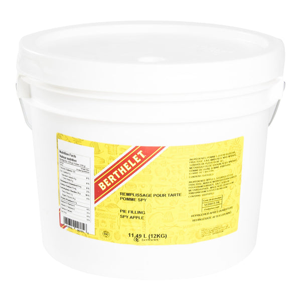 Filling Pie Apple Spy - 1 x 12 kg - Berthelet - Baking Mixes and Ingredients - Canadian Distribution-0
