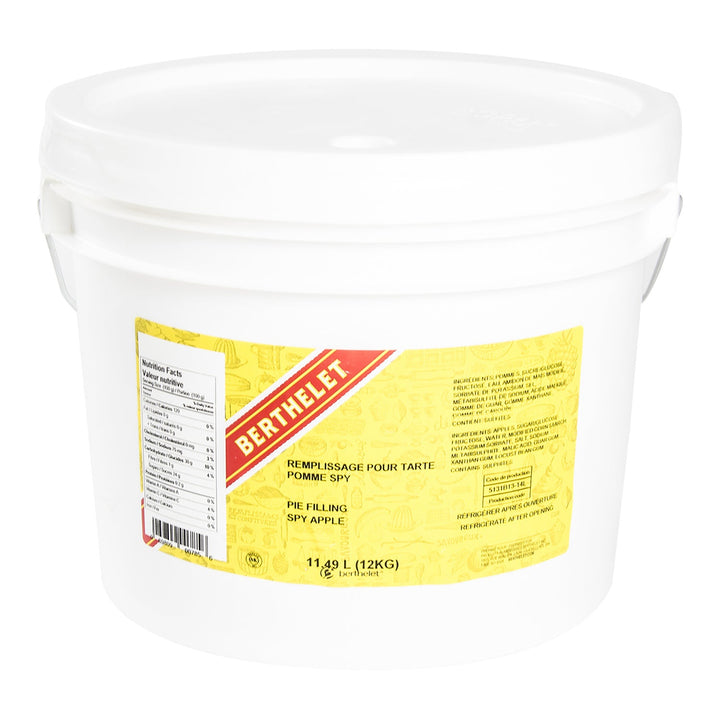 Filling Pie Apple Spy - 1 x 12 kg - Berthelet - Baking Mixes and Ingredients - Canadian Distribution-0
