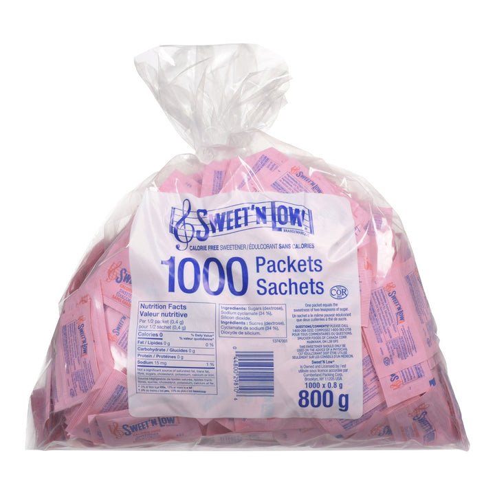 Sugar Substitute Sweet & Low with Cyclamate - 3 x 1000 count - Sweet & Low - Restaurant and Foodservice Ingredients - Canadian Distribution-2