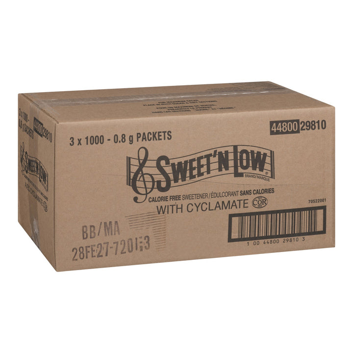 Sugar Substitute Sweet & Low with Cyclamate - 3 x 1000 count - Sweet & Low - Restaurant and Foodservice Ingredients - Canadian Distribution-1