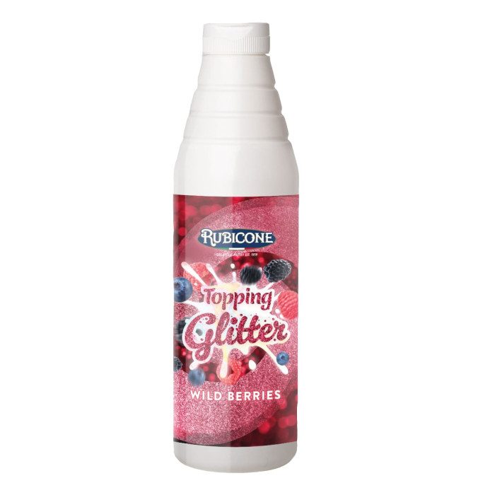 Wild Berries Glitter Topping - 1 KG Squeeze Bottle - Rubicone Canada-0