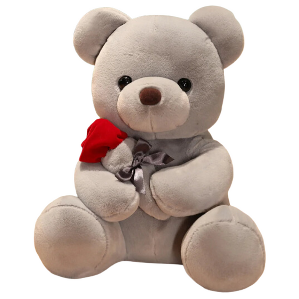 Cute Rose Bear Plush Toy-0