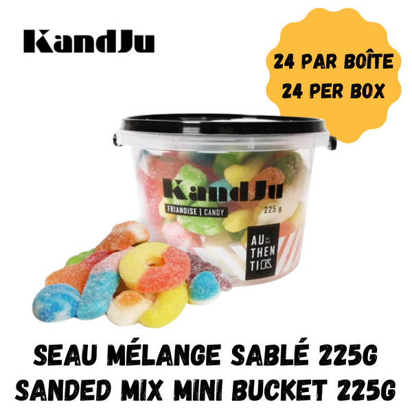 Gourmet Kand Ju Sour Candy Buckets - Case of 24 x 225g Buckets - Premium Candies & Gummies-0