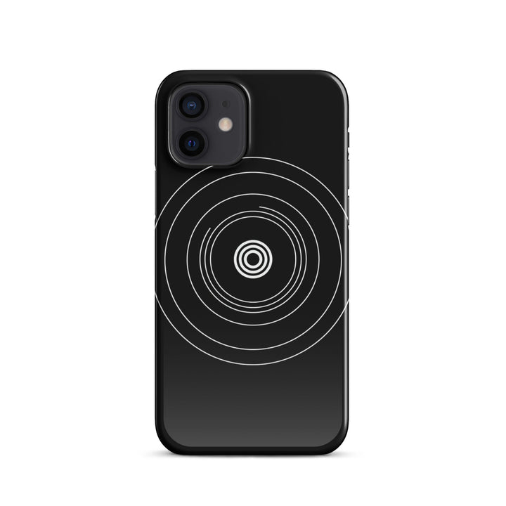 Black Circle Phone case for iPhone-8