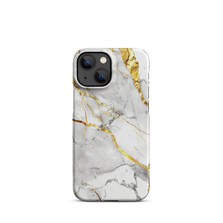 White Marble Phone case for iPhone-15