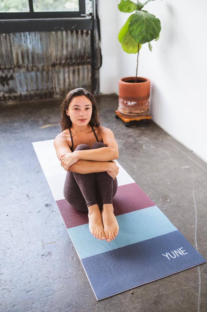 Yoga Mat | 6mm Lightweight | Striped| Non-Slip | Eco Friendly | Yune Yoga | Tofino-2