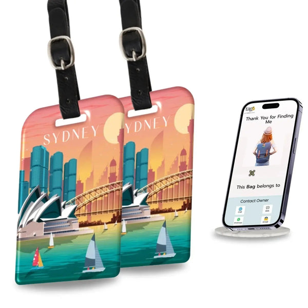 Smart Bag Security Tag - Sydney [Pack 2]-0