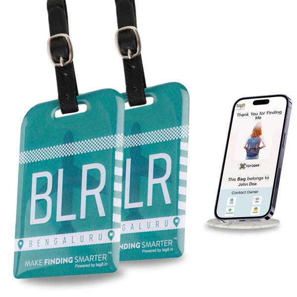 Smart Bag Security Tag - Bengaluru (BLR)  [Pack 2]-0