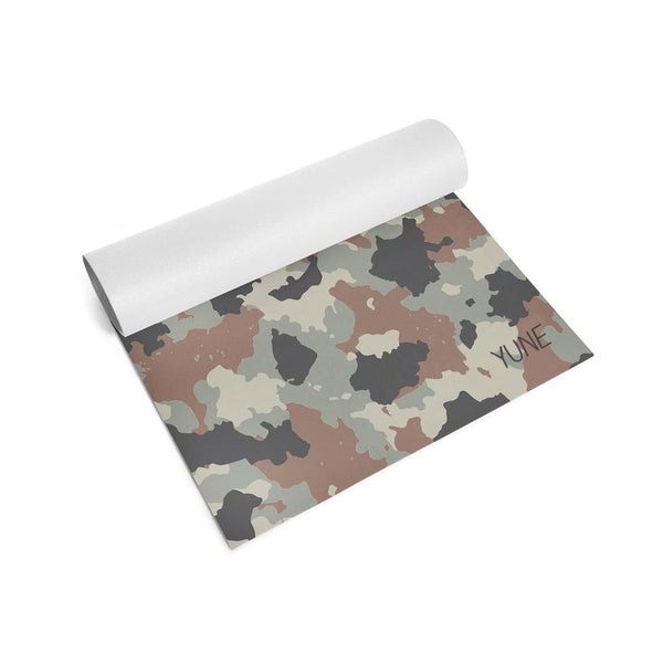 Yoga Mat | 6mm Thick | Camo | Non-Slip | Eco Friendly | Yune Yoga | Camo 3-0