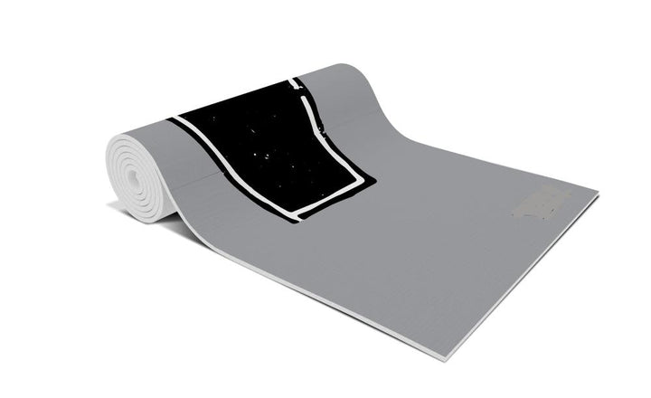 Yoga Mat | 6mm Thick | Grey | Non-Slip | Eco Friendly | Yune Yoga | Corpse Pose-1
