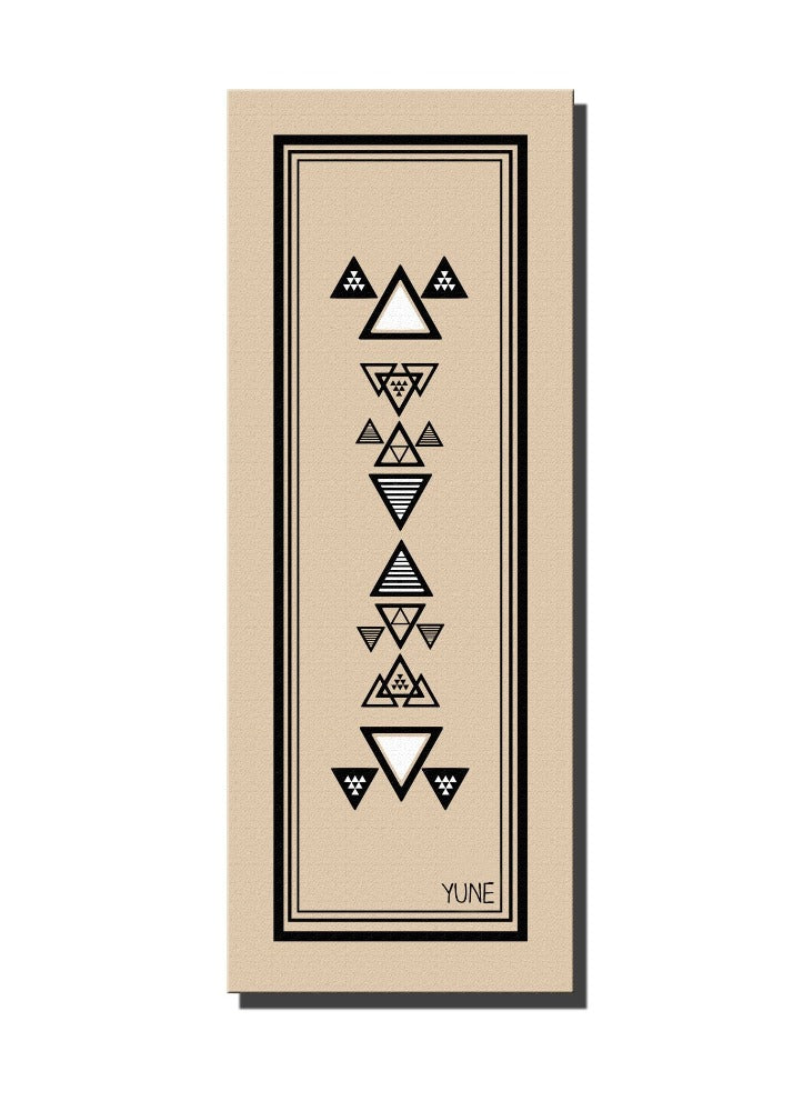 Yoga Mat | 6mm Thick | Striped | Non-Slip | Eco Friendly | Yune Yoga | Mariah-0