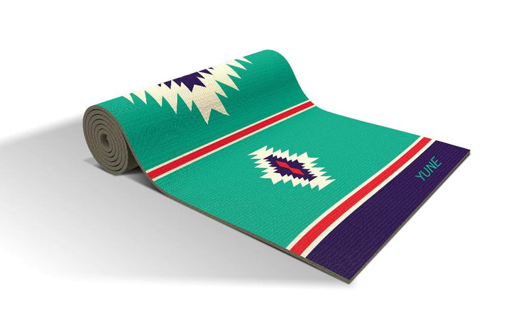 Yoga Mat | 6mm Thick | Turquoise | Non-Slip | Eco Friendly | Yune Yoga | Rowan-1