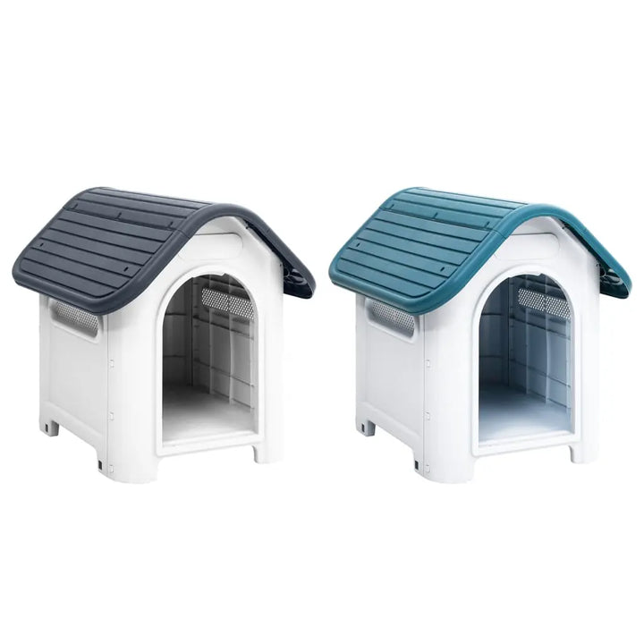 vidaXL Dog House Garden Dog Kennel Small Pet Cage Puppy Shelter Polypropylene VidaXL