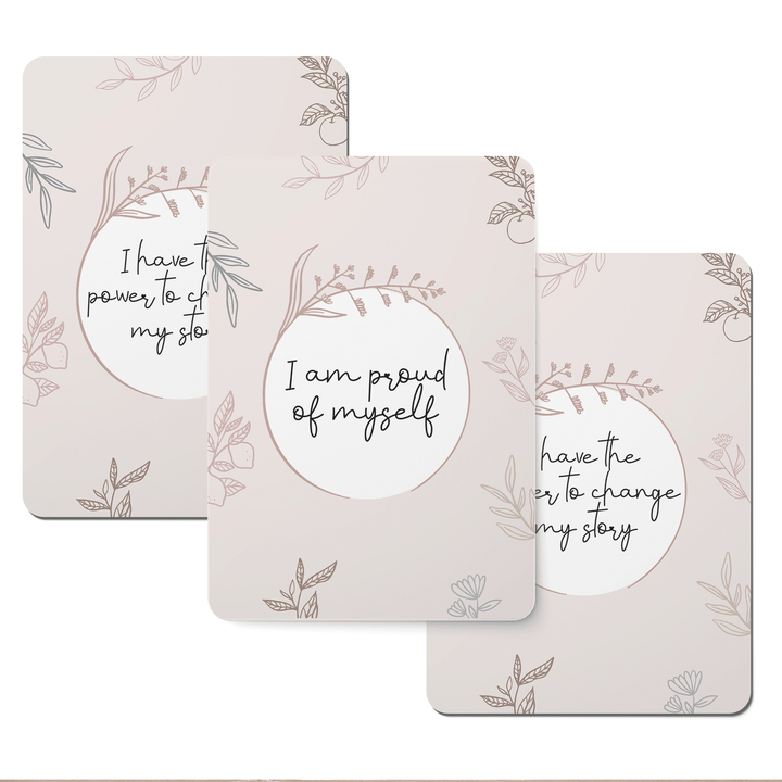 Vintage Floral Pattern Affirmation Cards - Set of 20-0