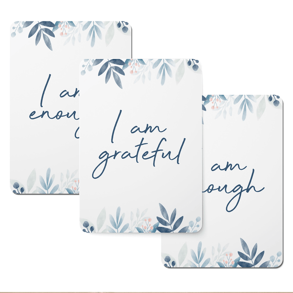 Watercolor Leaves Affirmation Cards - Set of 20-0
