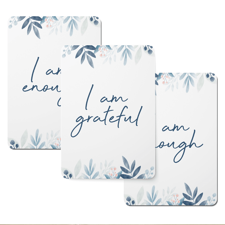 Watercolor Leaves Affirmation Cards - Set of 20-0