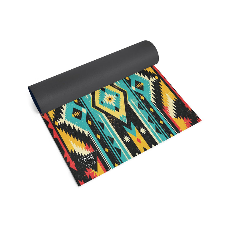 Wolfs Eye Yoga Mat – 6 mm Extra Thick, Double-Sided Non-Slip, Eco-Friendly PER with UV-Printed Design | Yune Yoga-1
