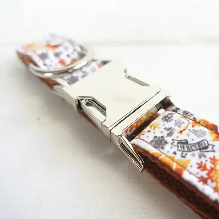 Handmade Golden Christmas Dog Collar by MUTTCO My Store
