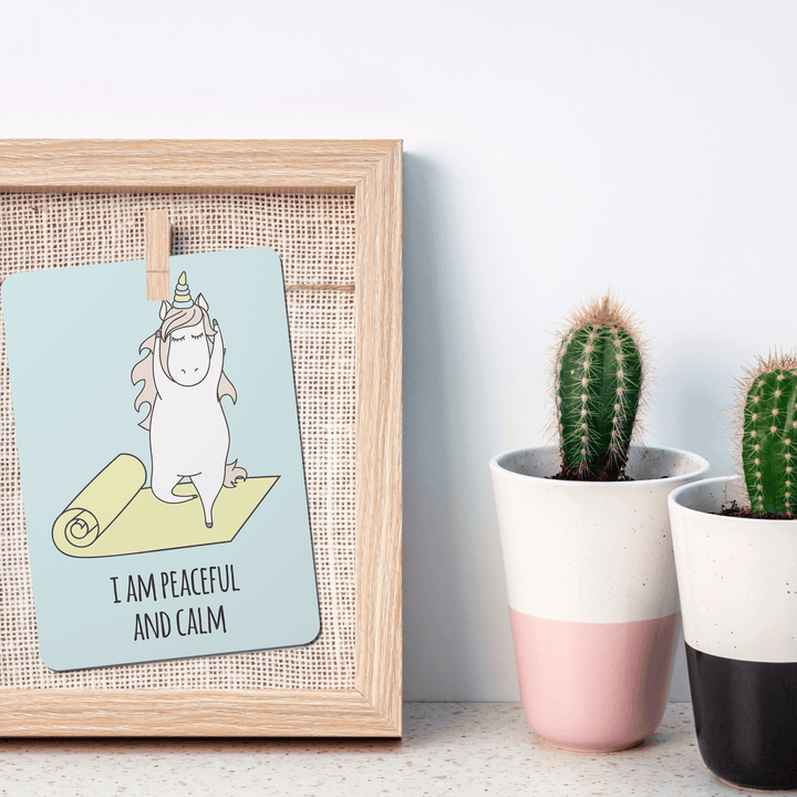 Yoga Unicorn Affirmation Cards - Set of 20-1